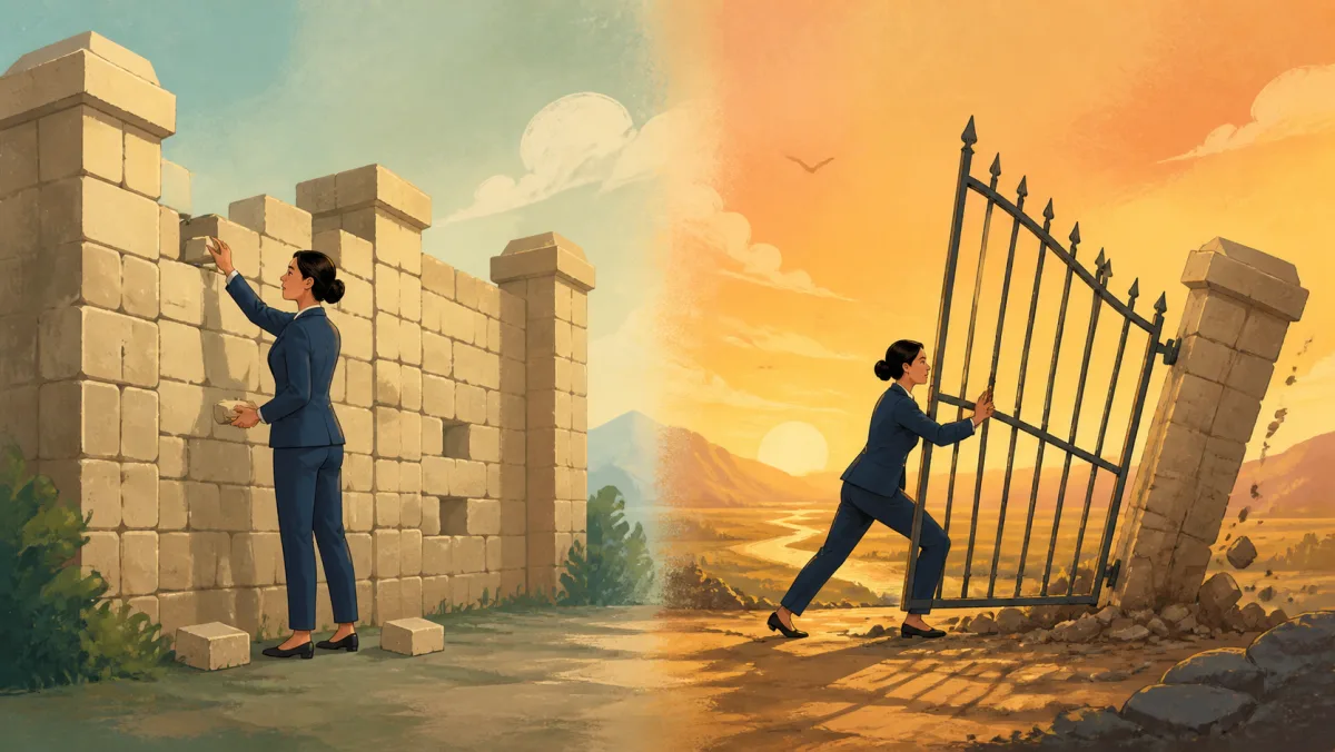 Small wall concessions contrast with a professional surrendering an entire gate