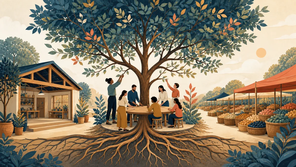 A workshop, collaborative team, and abundant market grow from the roots of one flourishing tree