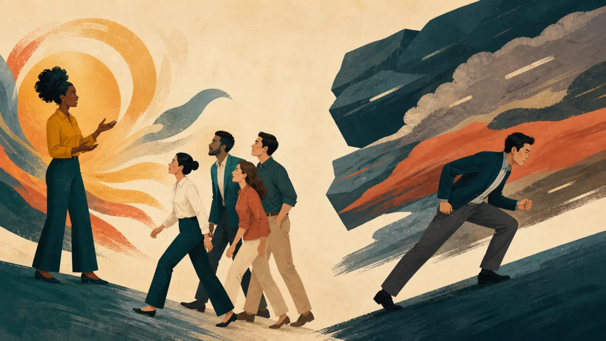 A powerful idea draws a group while difficult circumstances push one professional into action