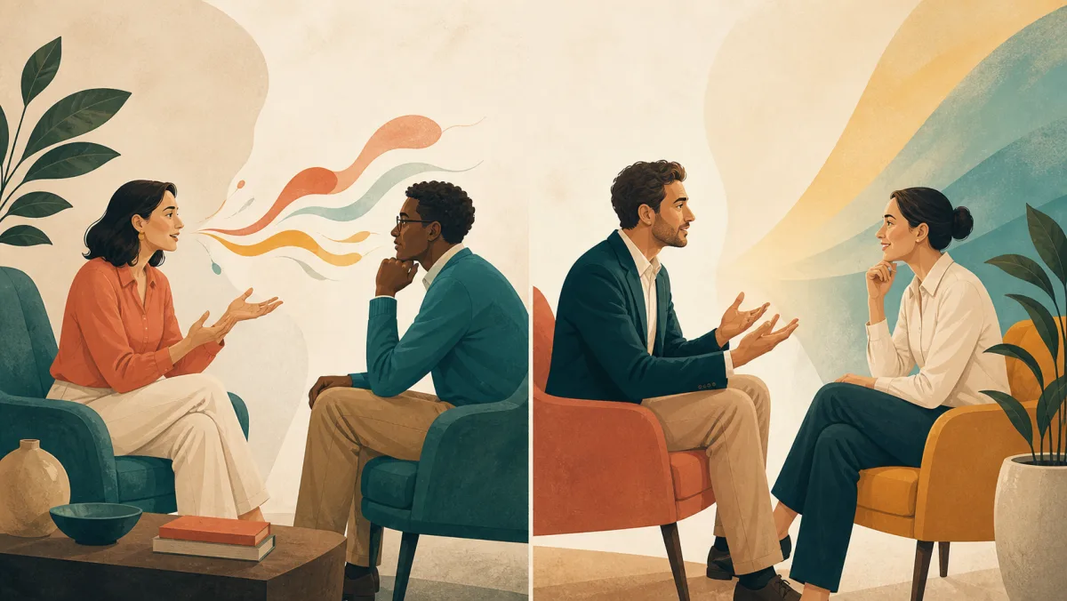 A feeling reaches one listener while a reasoned case changes another listener's belief