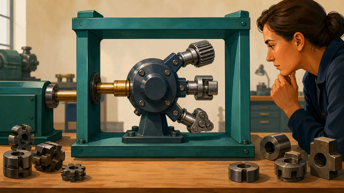 A framed hub connects to three different couplings while unsupported coupling shapes remain outside