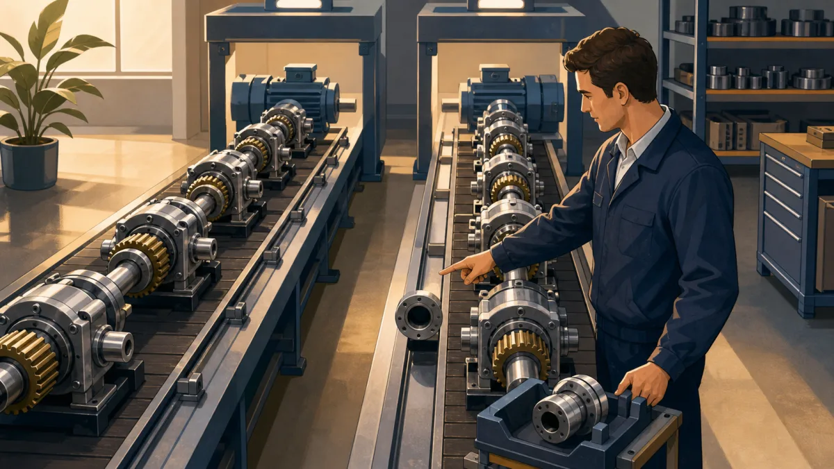 One production line runs complete while another waits for one specific missing coupling