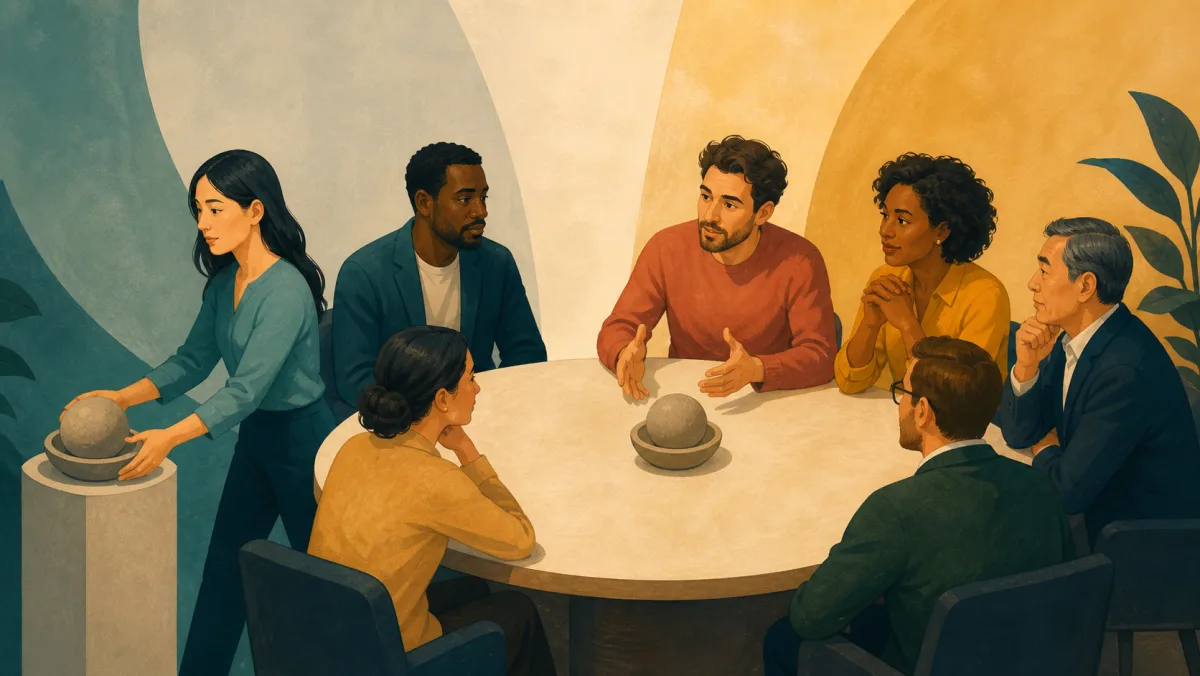 Meeting participant setting one proposal object aside while another remains under discussion