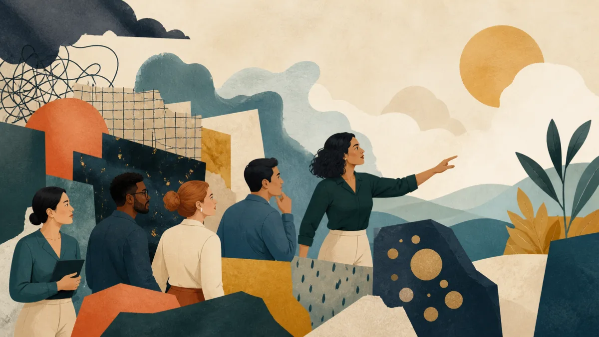 A leader guiding a team through shifting constraints and organizational complexity with judgment