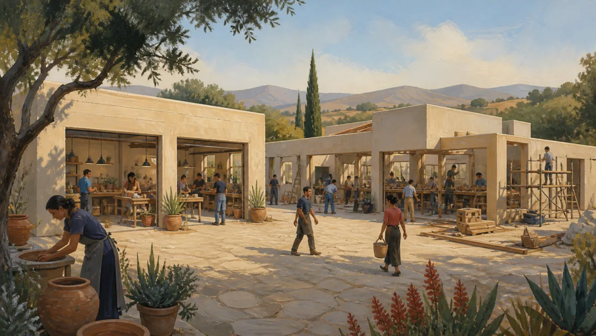 One workshop intensifies activity while another extends into a broader footprint