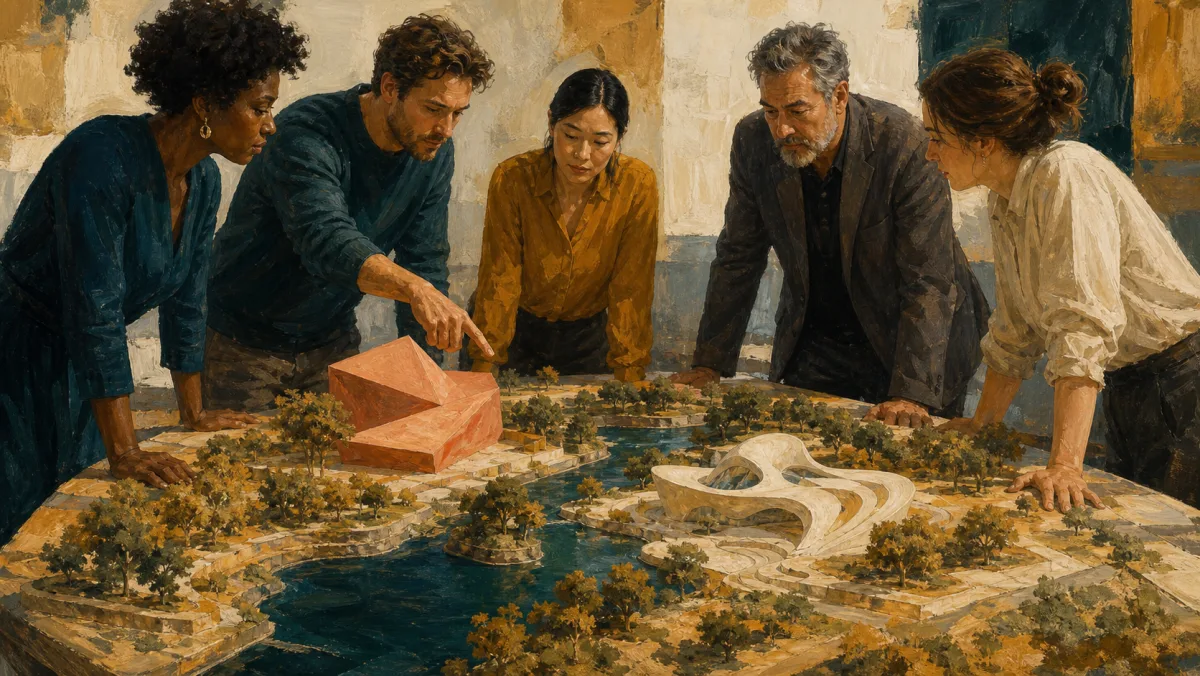 A team compares an immediately important coral feature with an unusual cream structure worthy of attention